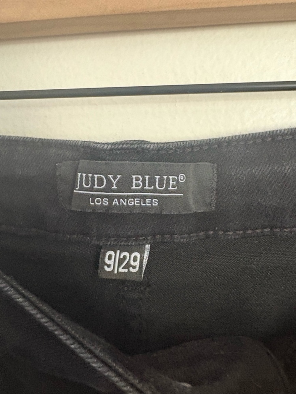 Judy Blue Black Denim High Rise Stretch Drawstring Jogger Pants Women 29 NWOT BA - Picture 3 of 7